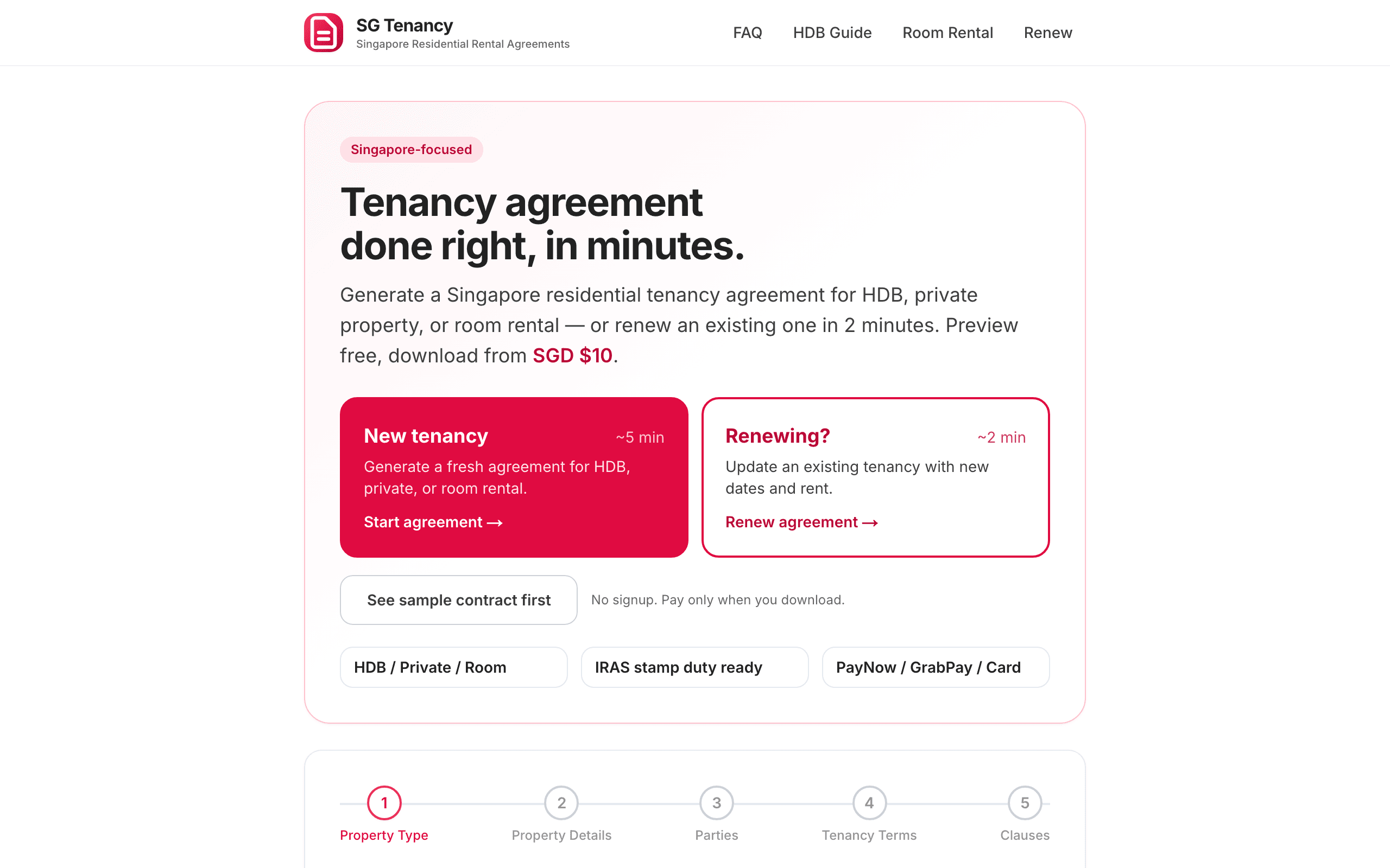 SG Tenancy
